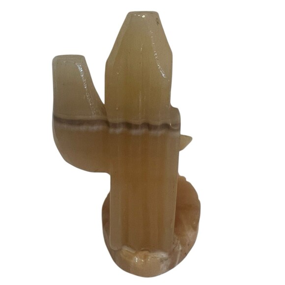 Vintage Onyx Toothpick Holder Cactus Sombrero Man Rare Siesta Decor Mexico - Picture 2 of 8